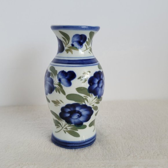 Floral Hand Painted Bud Vase - Picture 3 of 9